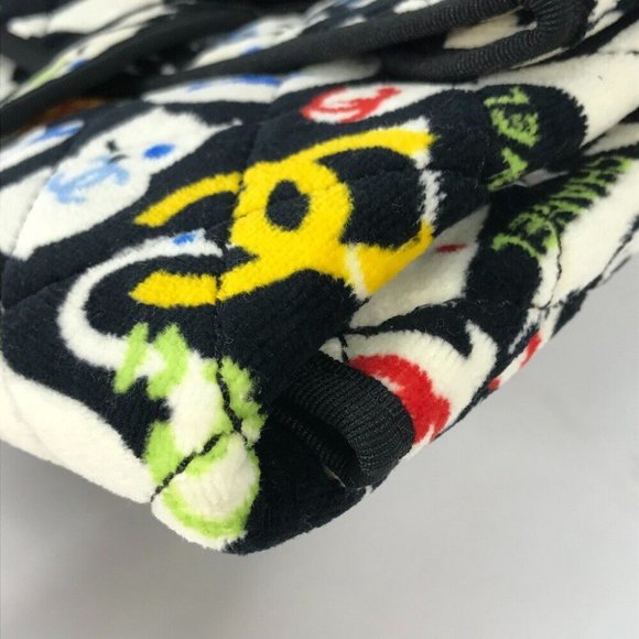 Auth CHANEL Animal pattern Diaper change sheet BABY baby mat Black/Multicolore - Picture 15 of 16